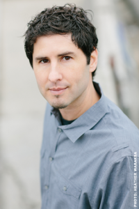 A photo of YA literature author Matt de la Peña