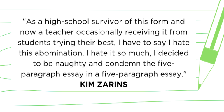 kill the five paragraph essay