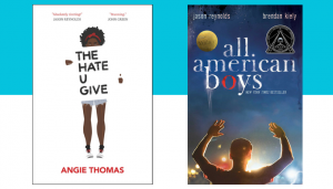 Cover images for the books The Hate U Give and
