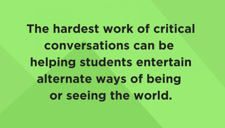 Critical Conversations in Secondary Classrooms - National Council of ...