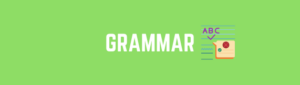 Back to school Grammar