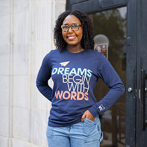 Dreams Begin with Words Long Sleeve Shirt