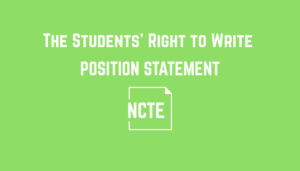 The Students’ Right to Write